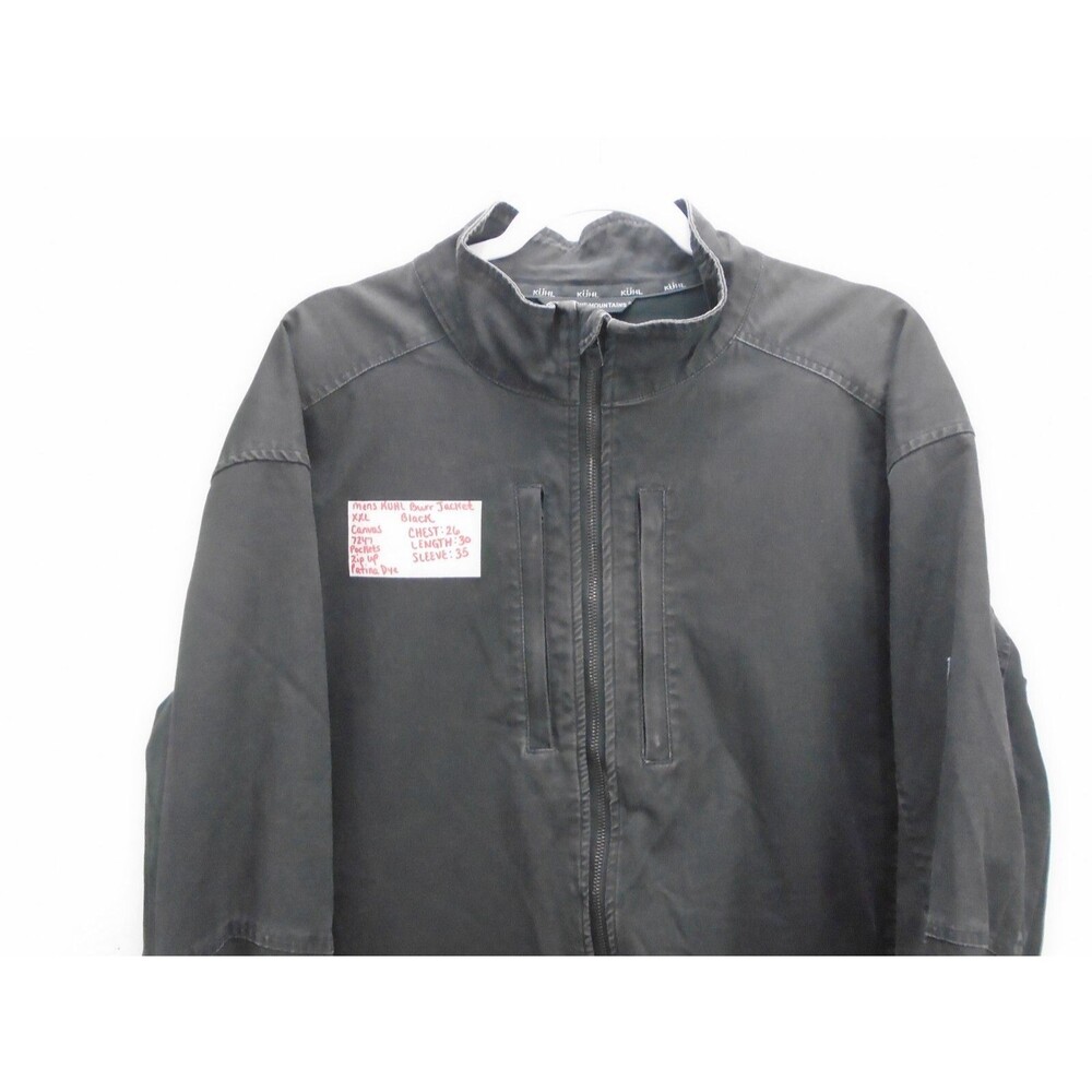 KUHL Kovert Mens Size 2XL Double Kross Moto Style Jacket Vtg Patina Fade Black - Picture 4 of 16